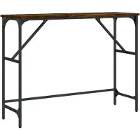 vidaXL Wandtafel 100x32x75 cm bewerkt hout gerookt eikenkleurig
