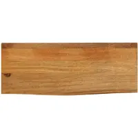 vidaXL Tafelblad met natuurlijke rand 90x30x2,5 cm massief mangohout