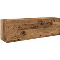 vidaXL Badkamerwandkast 100x25x30 cm bewerkt hout oud houtkleurig
