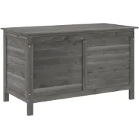 vidaXL Tuinbox 99x49,5x58,5 cm massief vurenhout antracietkleurig