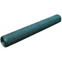 vidaXL Kippengaas 25x0,75 m staal met PVC-coating groen