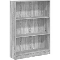 vidaXL Boekenkast 80x24x109 cm bewerkt hout grijs sonoma eikenkleurig
