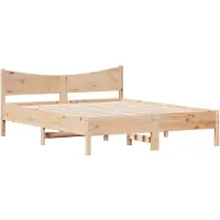 vidaXL Bedframe zonder matras massief grenenhout 160x200 cm