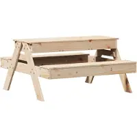 vidaXL Picknicktafel met zandbak voor kinderen