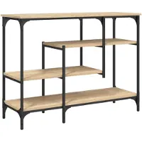 vidaXL Wandtafel met schappen 100x35x75 cm sonoma eikenkleurig