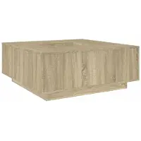 vidaXL Salontafel 100x100x40 cm bewerkt hout sonoma eikenkleurig