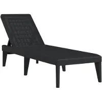 vidaXL Ligbed 186x60x29 cm polypropeen antracietkleurig