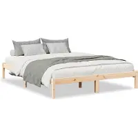 vidaXL Bedframe extra lang zonder matras massief grenenhout 160x220 cm