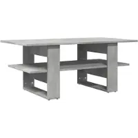 vidaXL Salontafel 102x55x42 cm bewerkt hout betongrijs