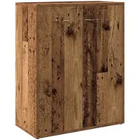 vidaXL Dressoir 60x30x75 cm bewerkt hout oud houtkleurig