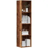 vidaXL Boekenkast oud houten 36x30x143 cm bewerkt hout