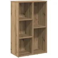 vidaXL Boekenkast 50x25x80 cm bewerkt hout artisanaal eikenkleur