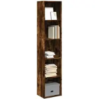 vidaXL Boekenkast 40x30x189 cm bewerkt hout gerookt eikenkleurig