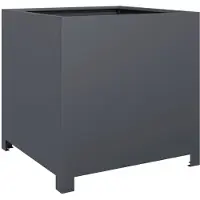 vidaXL Plantenbak 50x50x50 cm staal antracietkleurig