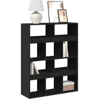 vidaXL Boekenkast 100x33x125,5 cm bewerkt hout zwart