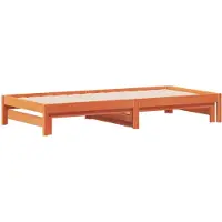 vidaXL Slaapbank met onderschuifbed 90x190 cm massief grenenhout