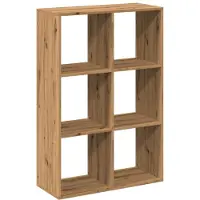vidaXL Kamerscherm / boekenkast 69,5x29x103,5 cm hout artisanaal eiken