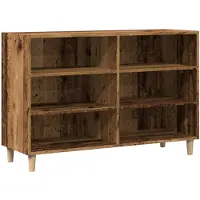 vidaXL Dressoir 103,5x35x70 cm bewerkt hout oud houtkleurig