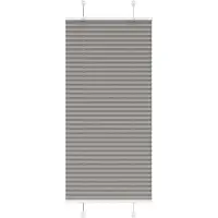 vidaXL Plissé rolgordijn 55x150 cm stofbreedte 54,4 cm antraciet