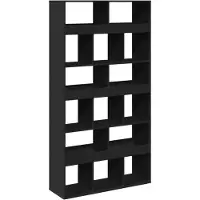 vidaXL Kamerscherm 100x33x187,5 cm bewerkt hout zwart