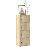 vidaXL Boekenkast 40x24x102 cm bewerkt hout sonoma eikenkleurig