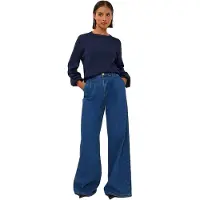 Amaya Amsterdam Dames Jeans Aria Pants - Blauw - Maat S