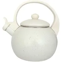 KINGHOFF 2040 fluitketel - Emaille - White - 2 liter - wit