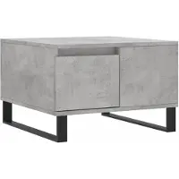 vidaXL Salontafel 55x55x36,5 cm bewerkt hout betongrijs