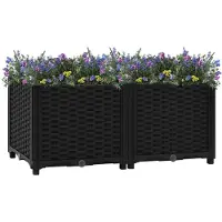 vidaXL Verhoogd bed 80x40x38 cm polypropyleen