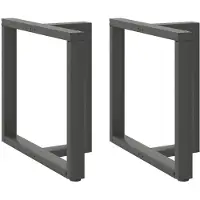 vidaXL Eettafelpoten 2 st T-vormig 80x35x(72-73) cm staal antraciet