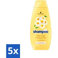 Schwarzkopf 5 x - Shampoo - Elke dag - Kamille - Alle types haar - 400 ml - Shampoo Voor Haar - Kamille Shampoo - Elke Dag Shampoo - Haar Verzorging - Gevoelig Haar Shampoo