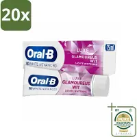Oral-B 20 x - 3D White Advanced – Tandpasta – Luxe – Glamorous White – 75 ml - Grootverpakking - Koffiezetapparaat