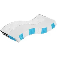 vidaXL Pocketveringmatras middelhard 80x200 cm
