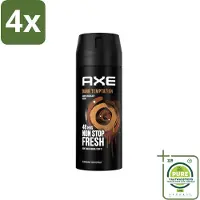 Axe Deodorant Bodyspray Dark Temptation 150 ml - Voordeelverpakking - 4 stuks - Dark Temptation - Deodorant