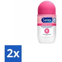 Sanex 2 x – Deodorant Roller – Dermo Care 48H Antiperspirant - 50 ml - Antiperspirant 48h - Roll-on Antiperspirant - Huidverzorging - Zweetvermindering - Geurvermindering