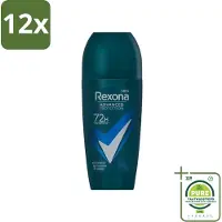 Rexona Men - Deodorant Roller - Advanced Protection Dry Cobalt - Langdurige Frisheid - 50 ml - Voordeelverpakking - 12 stuks - Anti-transpirant - Deodorant