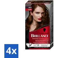 Schwarzkopf 4 x Vital - Haarverf - Brillance - 862 Natuurlijk bruin - 60 ml - Haarverf - Permanente Haarkleuring - Bruin Haar - Grijsdekking - Glans