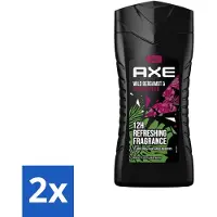 Axe 2 x - 3-in-1 Douchegel - Wild Bergamot & Pink Pepper - 100% Plantaardig - 250 ml - Douchegel - Geur - Lichaam - Gezicht - Haar
