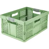 Keeeper Professionele opvouwbare opbergbox 'eco lea', 32 liter, grasgroen