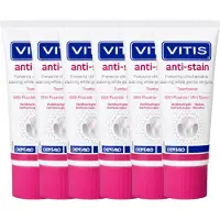 Vitis Tandpasta Anti-Stain - 6 x 50 ml - Voordeelverpakking