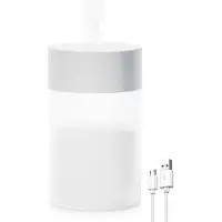 Eafc 260 ml draagbare mistluchtbevochtiger en diffuser met kleurrijk nachtlampje – stille USB-luchtbevochtiger voor op het bureau, automatische uitschakeling bij watertekort