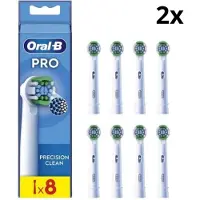 Oral-B Oral B PRO Precision Clean Opzetborstels Wit - 2 x 8 stuks