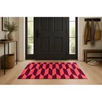 Rozenkelim Deurmat, droogloopmat | Groen | 90cm x 60cm