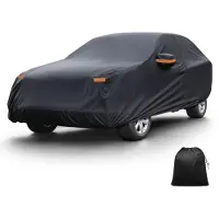 Famanu – Autohoes voor buiten, volledige autohoes van 210D-PU voor alle weersomstandigheden, waterdicht en winddicht