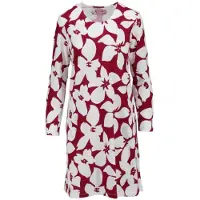 Ringella Katoenen dames nachthemd bordeaux - Rood - Maat - 52