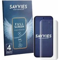 Savvies - Screenprotector voor Google Pixel 11 - Folie Beschermfolie transparant volledig dekking 4 Stuks