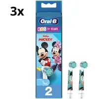Oral-B Stages Power Kids Opzetborstels - Mickey Mouse - 3 x 2 stuks