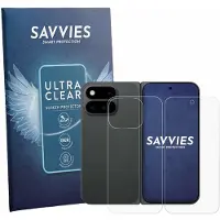 Savvies - Screenprotector voor Google Pixel 11 Pro Fold (Voor+Achter) - Folie Beschermfolie transparant 18 Stuks