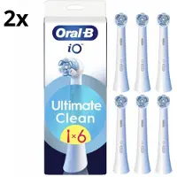 Oral-B Oral B iO Ultimate Clean Opzetborstels - Wit - 2 x 6 stuks