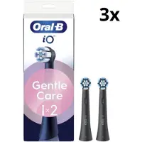 Oral-B Oral B iO Gentle Care Opzetborstels – Zwart - 3 x 2 stuks